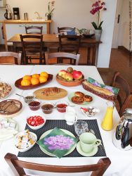 Le petit déjeuner Les Hortensias